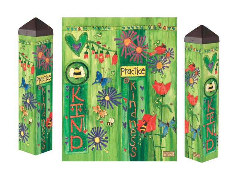 Bee Kind 20” Art Pole