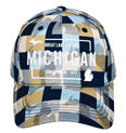 Blue and Tan Michigan Hat