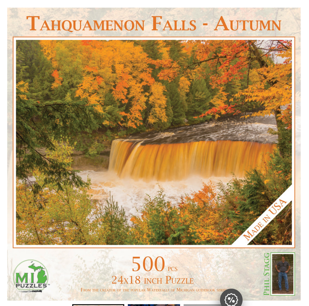 Tahquamenon Falls Autumn 500pc Puzzle Michigan