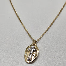 Load image into Gallery viewer, Faith Two Tone Cross Necklace
