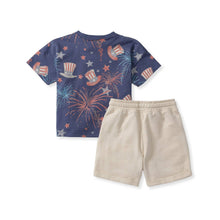Load image into Gallery viewer, Uncle Sam Boy Tee &amp; Shorts Set: 6-9M
