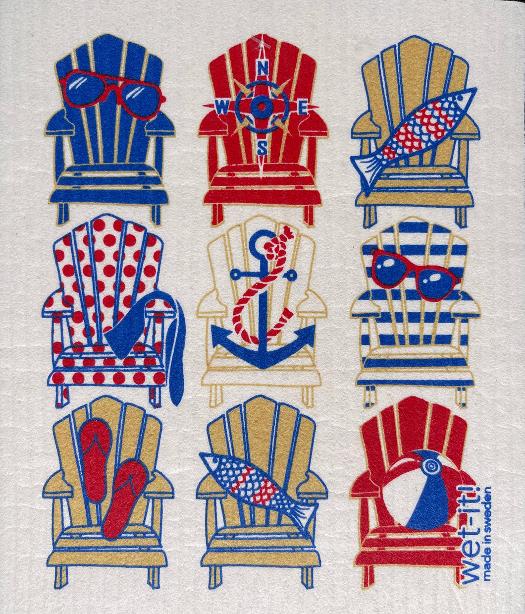 Beach Life Nautical Swedish Cloth