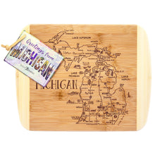 Load image into Gallery viewer, A Slice of Life Michigan 11&quot; Cutting &amp; Serving Board
