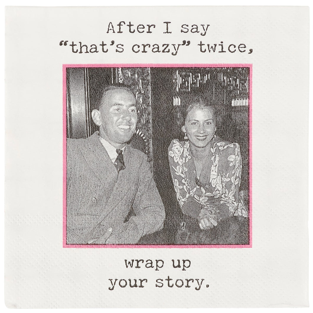 20 5x5 Trash Talk By Annie Beverage Napkins