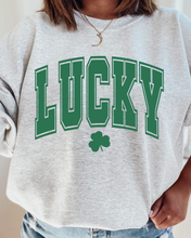 Load image into Gallery viewer, Lucky Varsity Adult Crewneck Pullover
