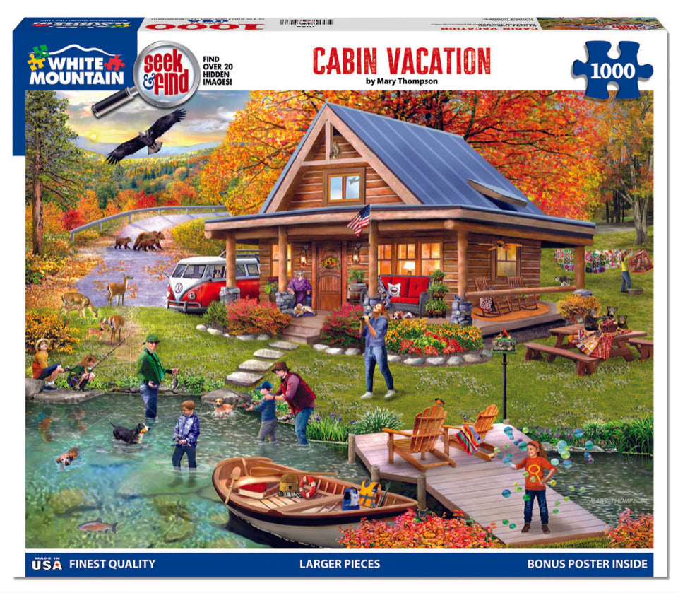 Cabin Vacation  1000 pc Puzzle