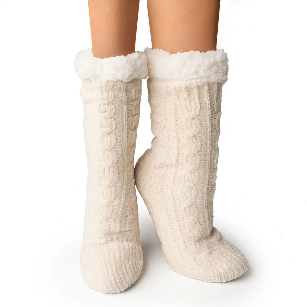 Britt’s Knits Oatmeal Beyond Soft Slipper Socks