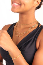 Load image into Gallery viewer, 18K Gold Paperclip Chain Necklace
