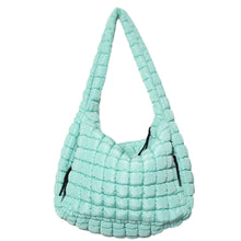 Load image into Gallery viewer, Mint Quilted Easter Women's Tote Bag
