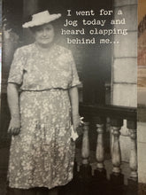 Load image into Gallery viewer, I Went For A Jog Today Trash Talk Card
