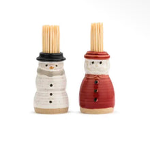 Load image into Gallery viewer, Santa / SnowmaN Toothpick Holder
