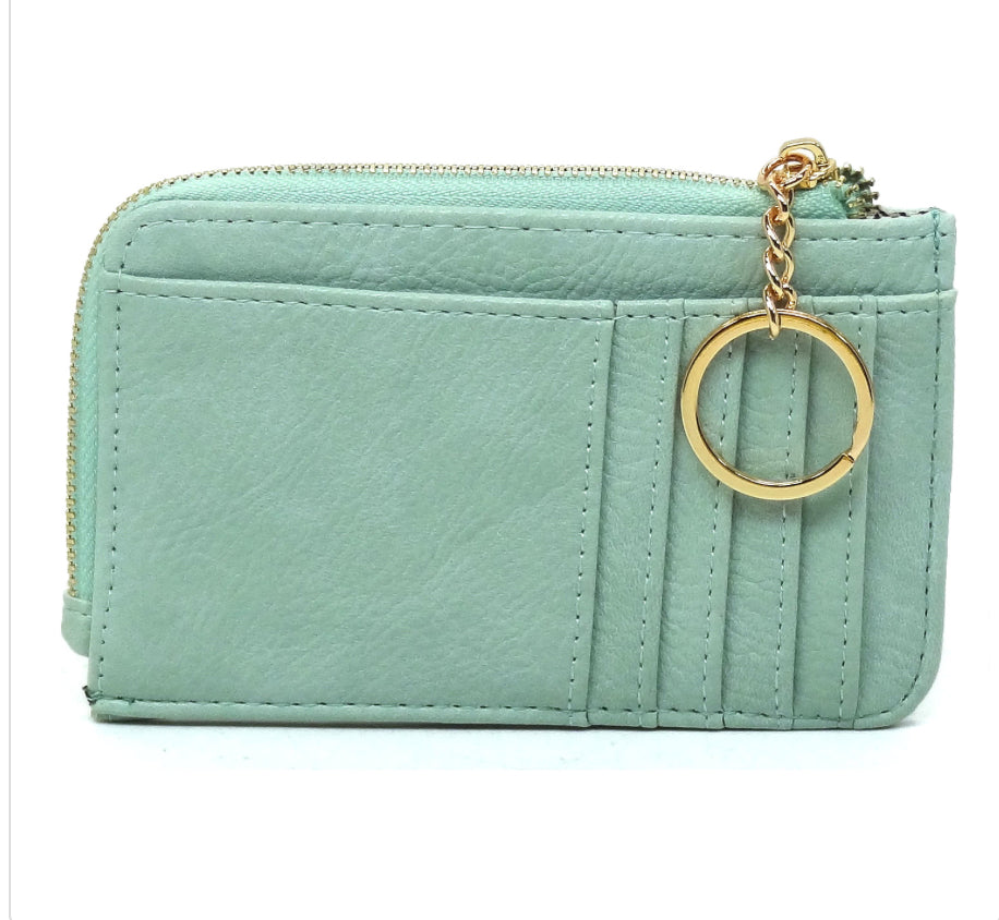 Alba Fashion Card Holder Keychain Wallet Mint