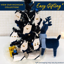 Load image into Gallery viewer, University of Michigan Double Coin Necklace - 18K Gold Dipped
