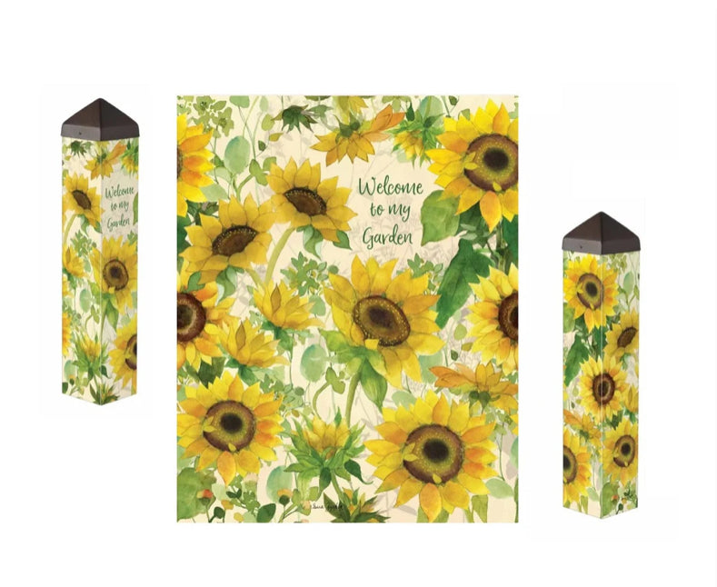 Gathering Sunflowers 20” Art Pole