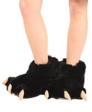 Load image into Gallery viewer, Black Bear Paw Slipper
