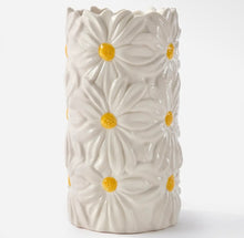 Load image into Gallery viewer, White Ceramic Daisy Vase
