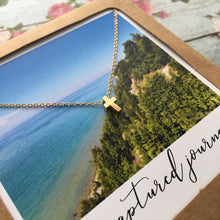 Load image into Gallery viewer, Tiny Cross Stacking Necklace, religious, Christian jewelry
