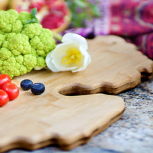 Load image into Gallery viewer, Michigan State-Shaped Bamboo Serving &amp; Cutting Board
