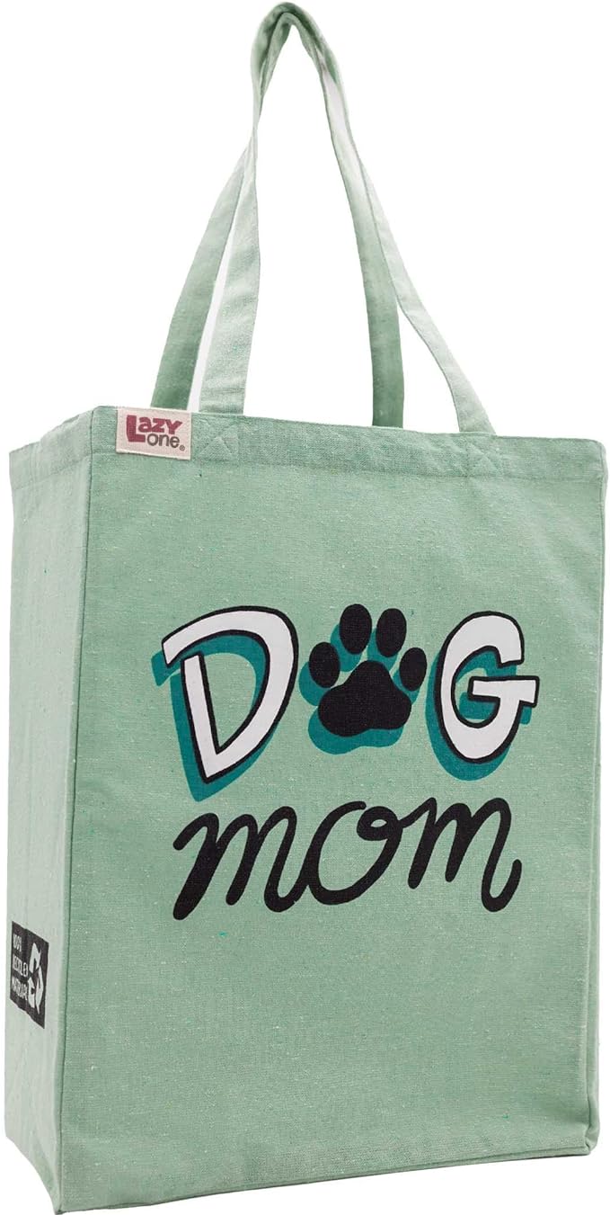 Dog Mom Lazy One Canvas Tote Bag LO