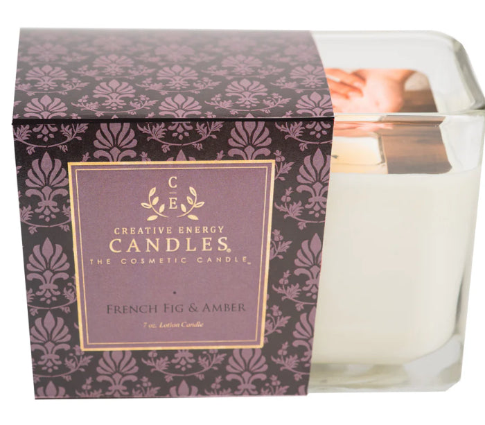 Creative Energy Soy Lotion Candle French Fig & Amber 10 oz