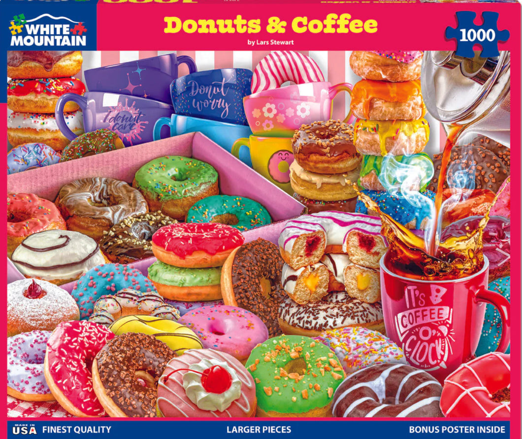 Donuts and Coffee 1000 pc Puzzle