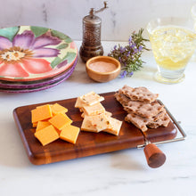 Load image into Gallery viewer, Rock &amp; Branch® Acacia Serving Board with Cheese Slicer
