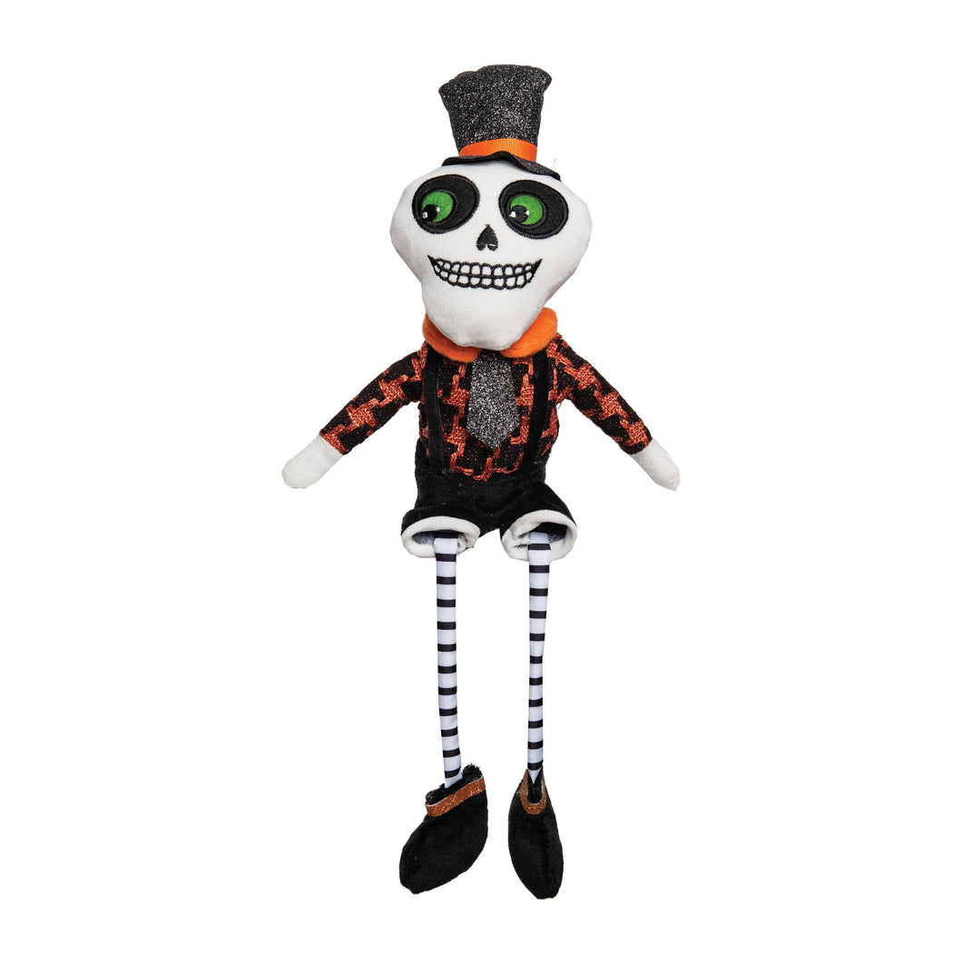 Halloween Skeleton Dangling Legs Shelf Sitter Figurine