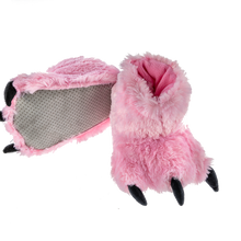 Load image into Gallery viewer, Pink Bear Paw Slipper LOa
