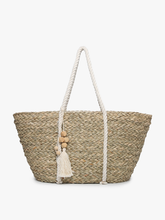 Load image into Gallery viewer, Seagrass Tote w/ Rope Handles: Natural
