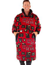 Load image into Gallery viewer, Don't Wake Bear Blanket Hoodie LO

