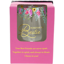 Load image into Gallery viewer, Forever Bestie - Gift Boxed 17 oz Stemless Wine Glass
