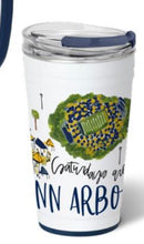 Load image into Gallery viewer, Saturday’s in Ann Arbor U of M 24 oz Tumbler Stainless
