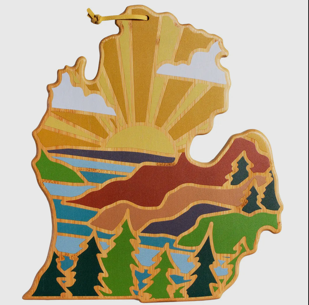 Michigan Colorful Cutting Board