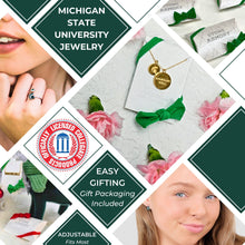 Load image into Gallery viewer, Michigan State 18K Gold Dipped Charm Necklace
