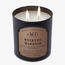 Load image into Gallery viewer, Weekend Warrior 2-Wick Scented Candle, Soy Blend Wax, 16.5oz

