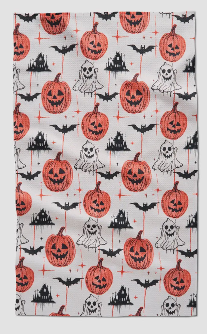 Halloween Tea Towel Geometry