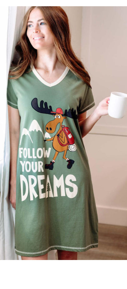 They Said to Follow To Bed Nightshirt LO