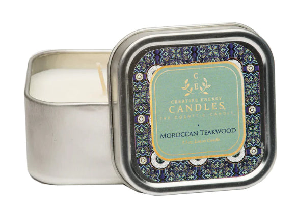 Creative Energy Soy Lotion Candle Moroccan Teakwood 3.5 oz