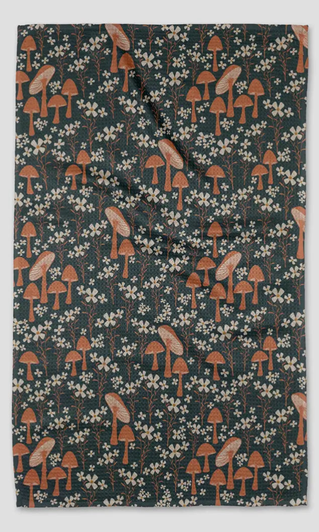 Mushroom Tea Towel Geometry