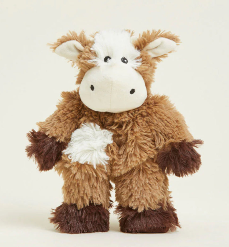 Brown with White  Cow Jr Warmie