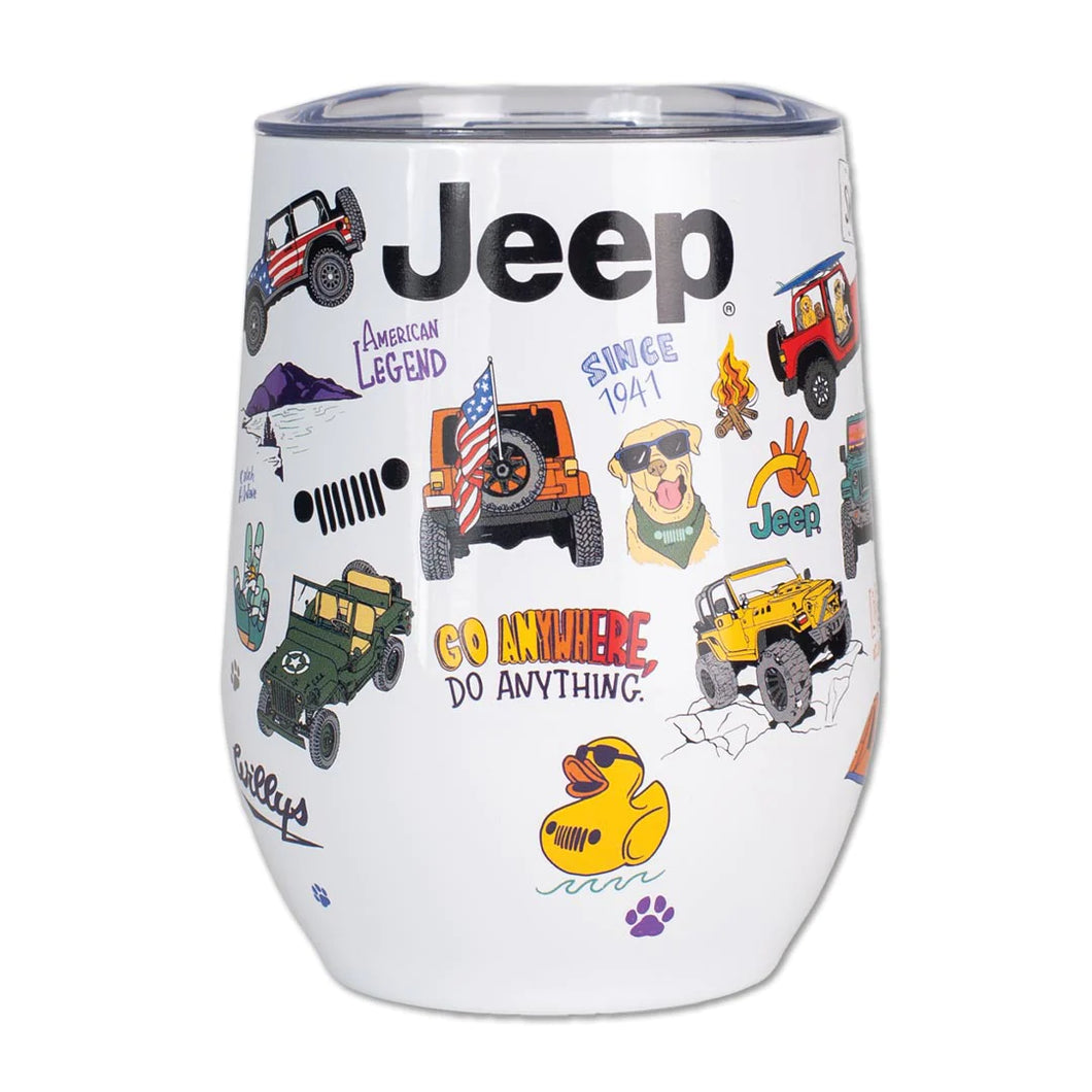 Jeep Adventure Wine Tumbler 12oz.