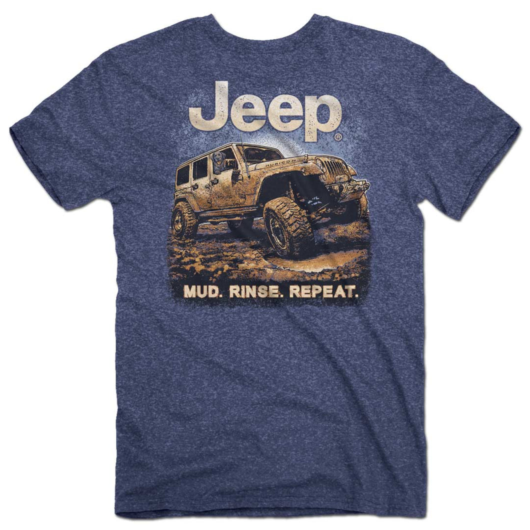 Jeep Mud Rinse Repeat T-shirt Medium