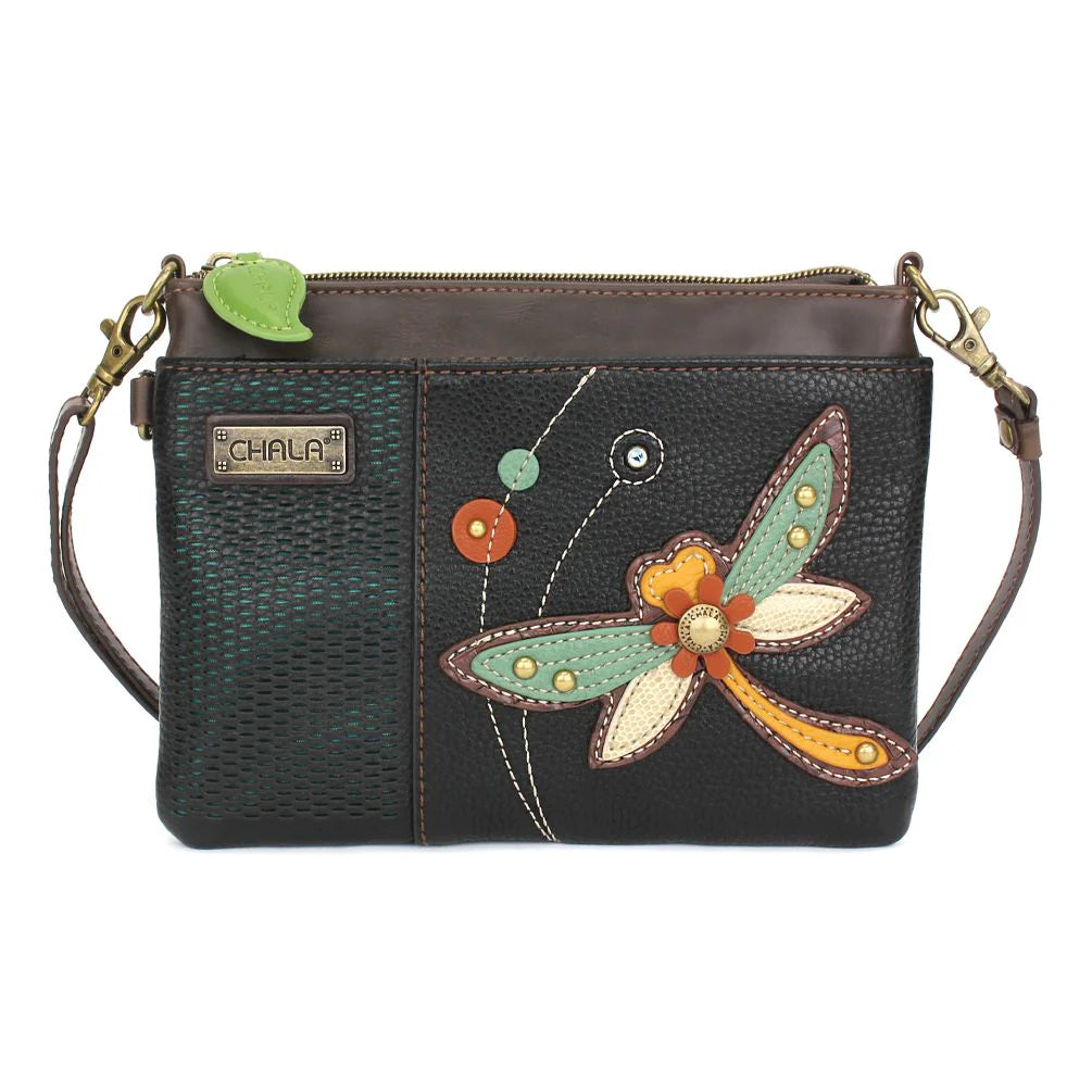 Chala Lazer Cut Mini Crossbody Dragonfly