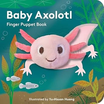 Baby Axolotl Finger Puppet Book CB