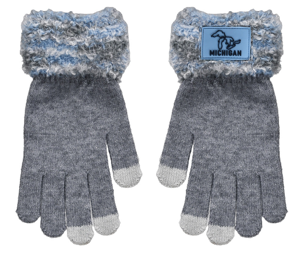Michigan Fuzzy Cuff Glove