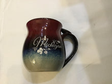 Load image into Gallery viewer, Red/black/blue Ombré Michigan Mug
