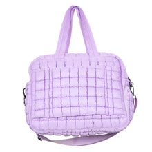 Load image into Gallery viewer, Light Purple Weekend Duffel w/ Pass-Thru Slip
