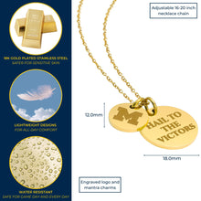 Load image into Gallery viewer, University of Michigan Double Coin Necklace - 18K Gold Dipped
