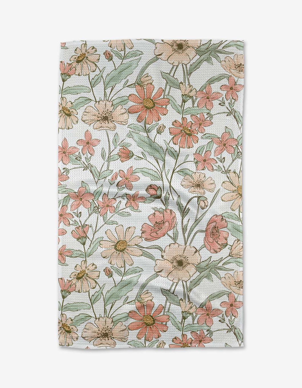 Wildflower Whisper Tea Towel Geometry