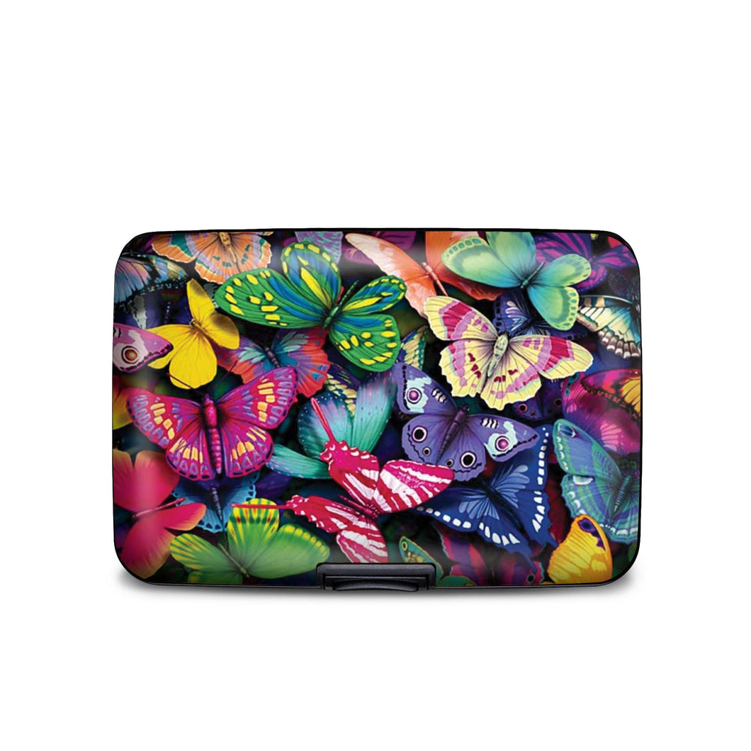 Butterfly - Painted Butterfly Collage Armored Wallet